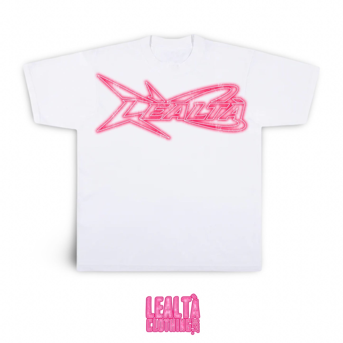 White/Pink “Lealtà” T-Shirt